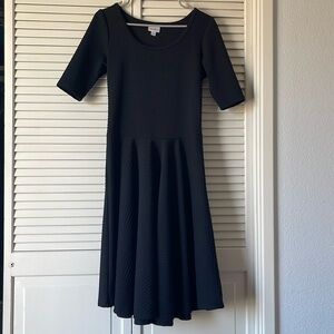 Elegant Black Midi Dress